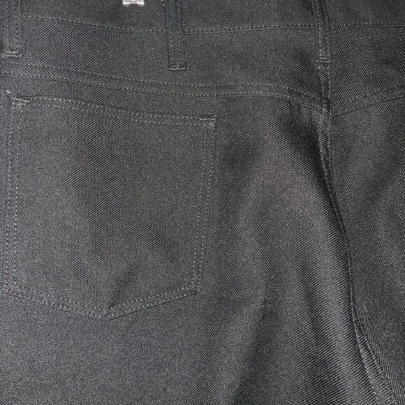 Wrangler Mens Black Dress Pants 35x32 Flat Front Pockets 100% Polyester Durable - Picture 3 of 9